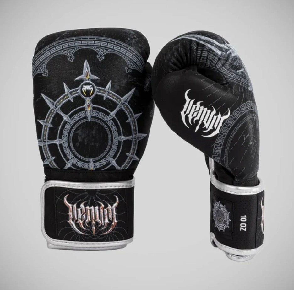 Venum Gladiator 5.0 Boxing Gloves Black/Silver