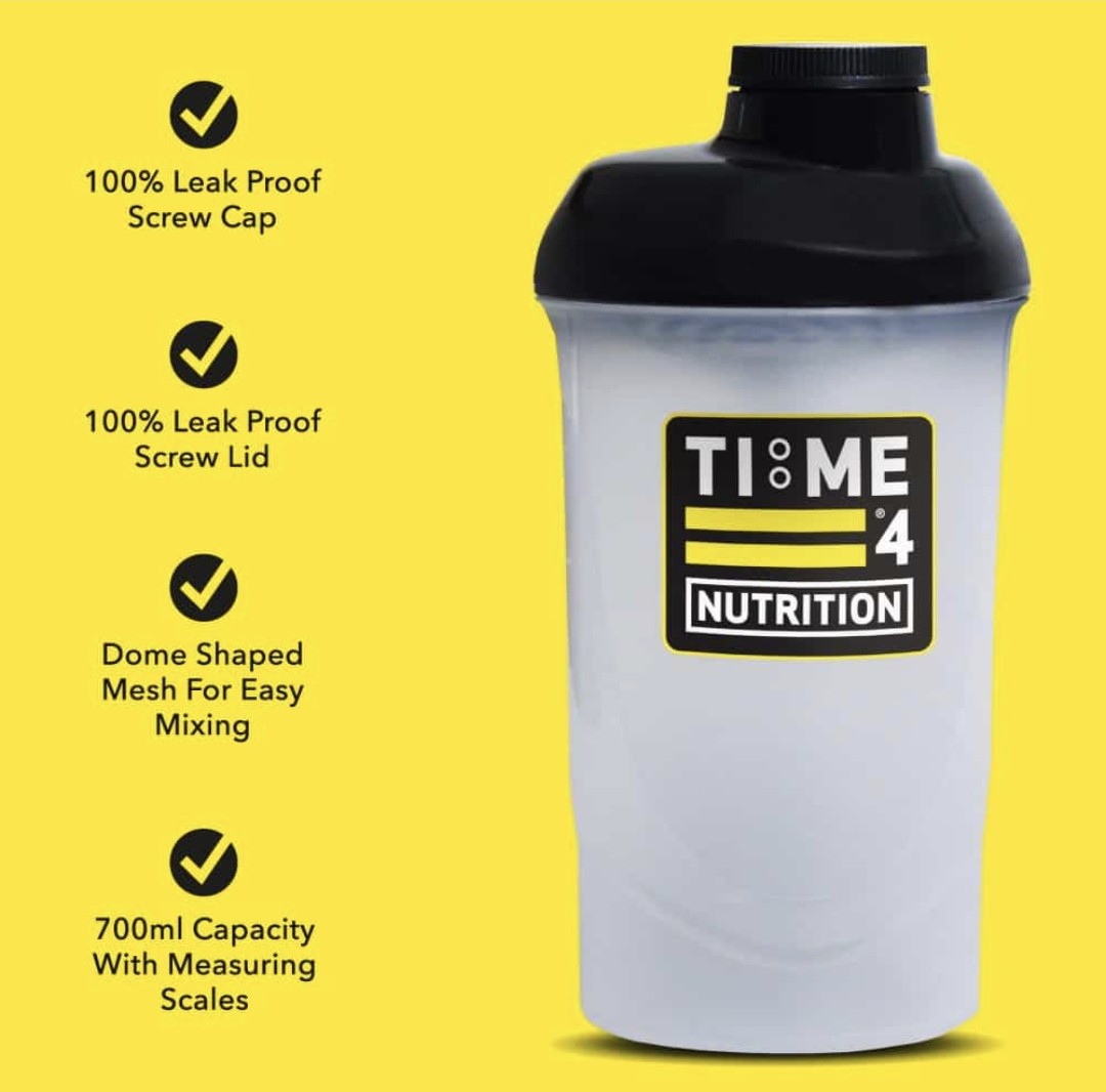 Time 4 Nutrition Protein Shaker Bottle