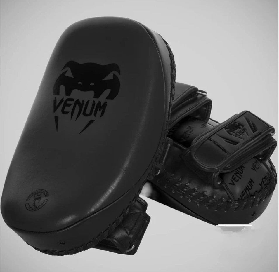Black/Black Venum Light Curved Thai Pads