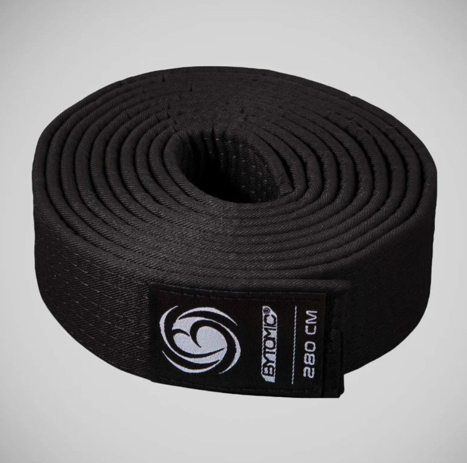 Black Bytomic Plain Polycotton Martial Arts Belt