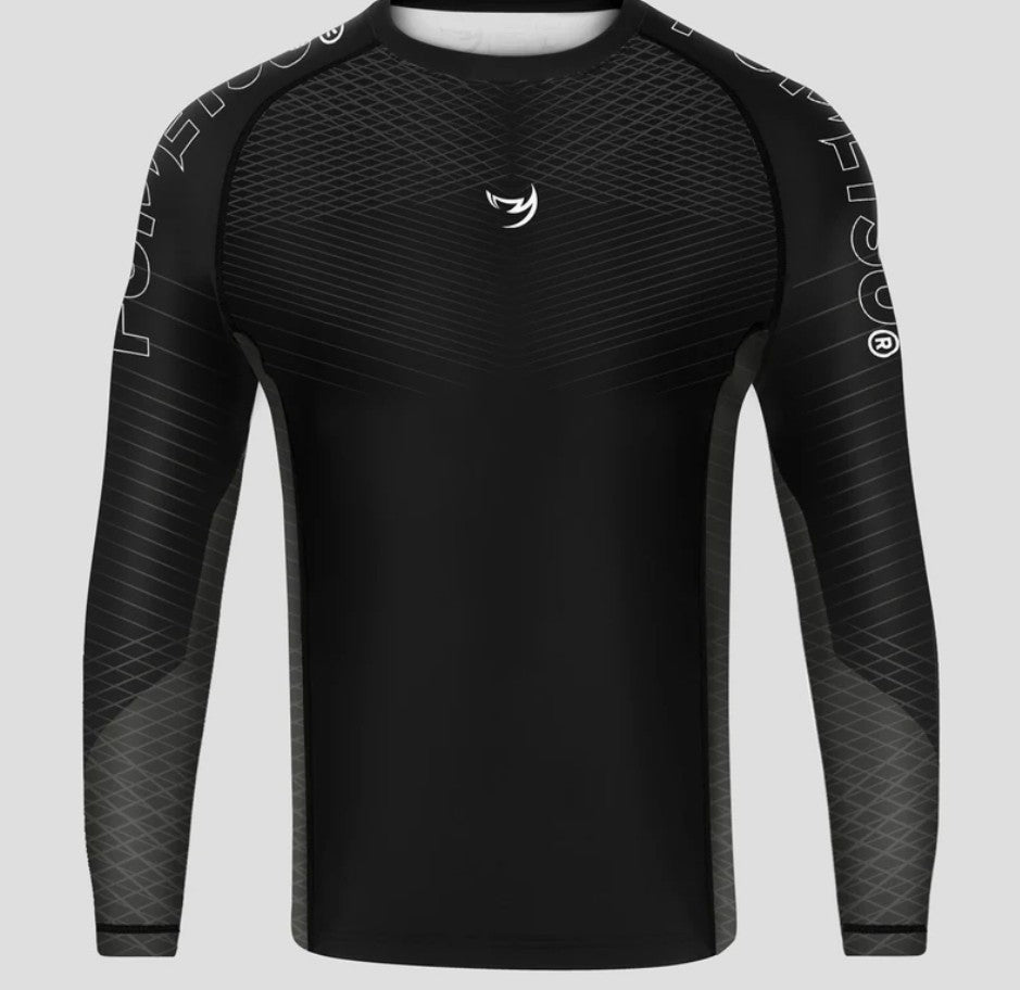 Fumetsu Competitor MK2 Long Sleeve Rash Guard Black/Black