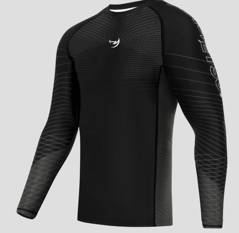 Fumetsu Competitor MK2 Long Sleeve Rash Guard Black/Black