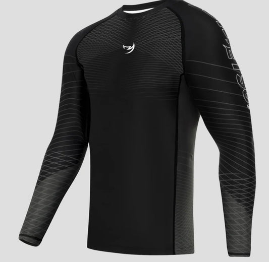Fumetsu Competitor MK2 Long Sleeve Rash Guard Black/Black
