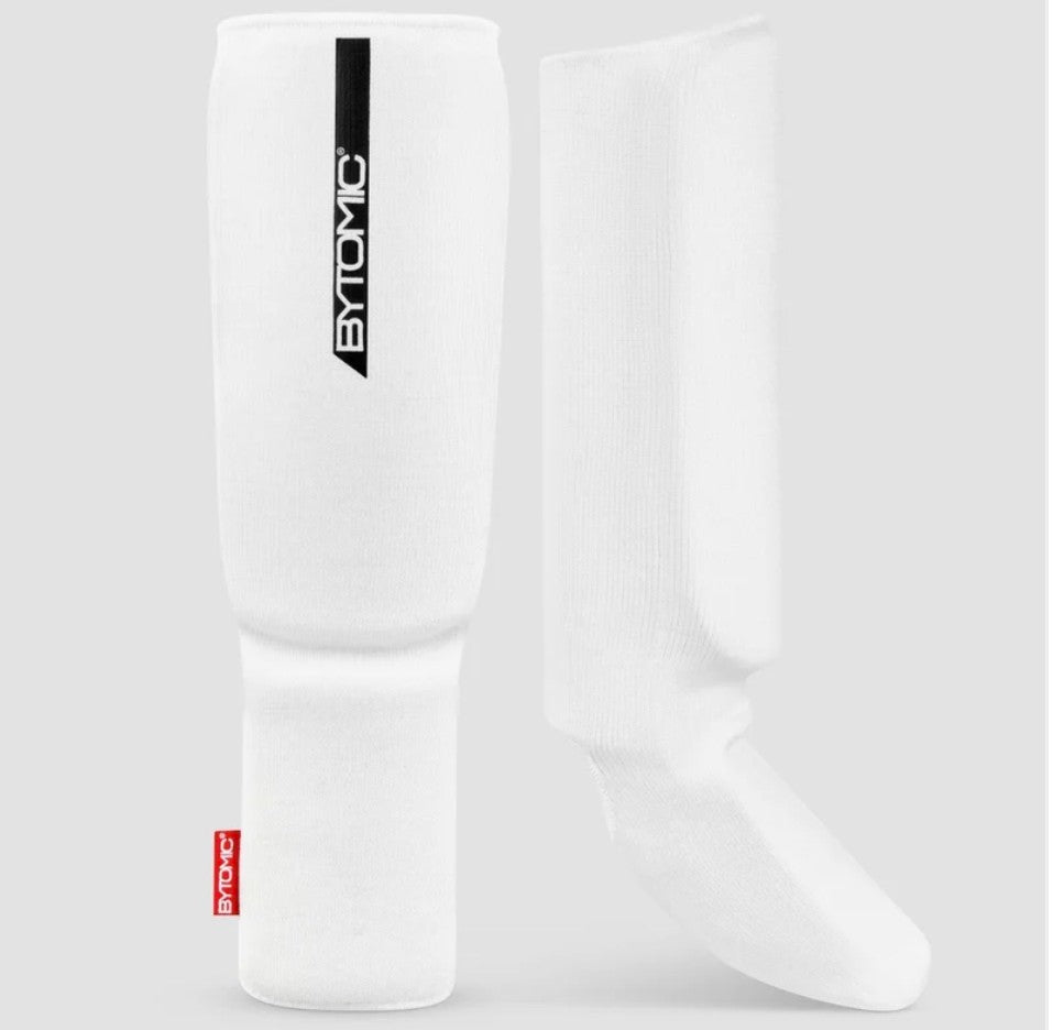 Bytomic Red Label Elasticated Shin-Instep White/Black