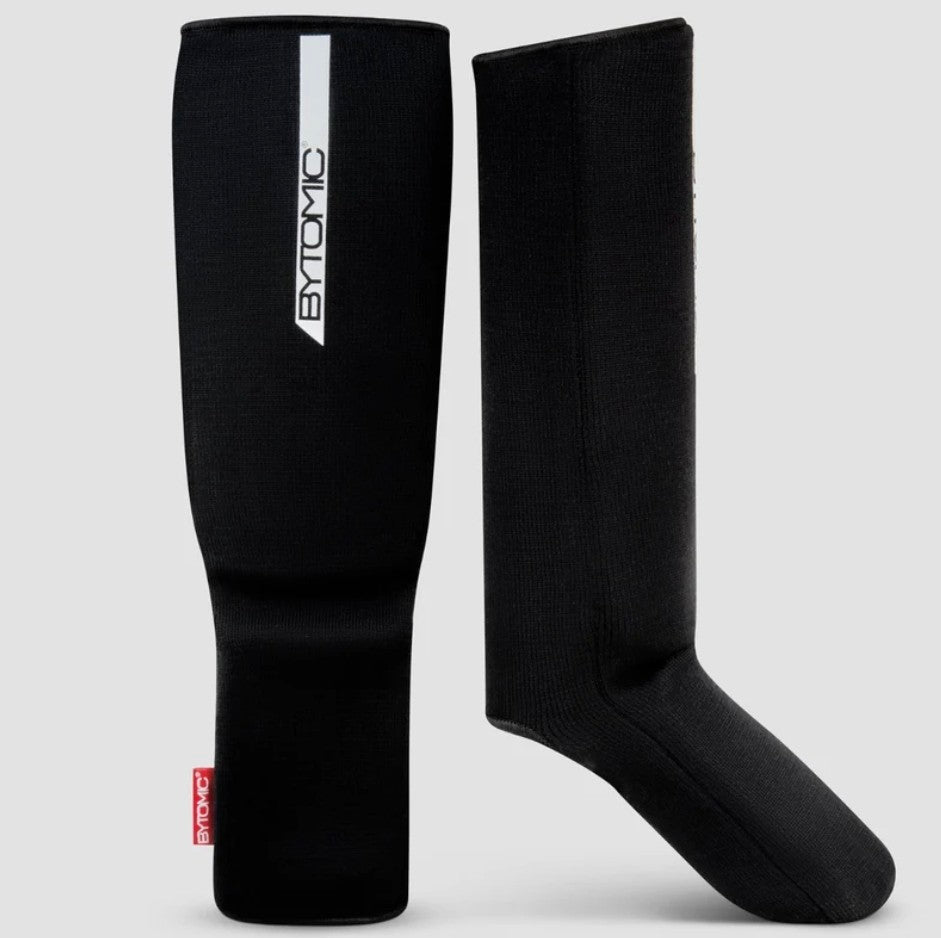 Bytomic Red Label Elasticated Shin-Instep Black/White